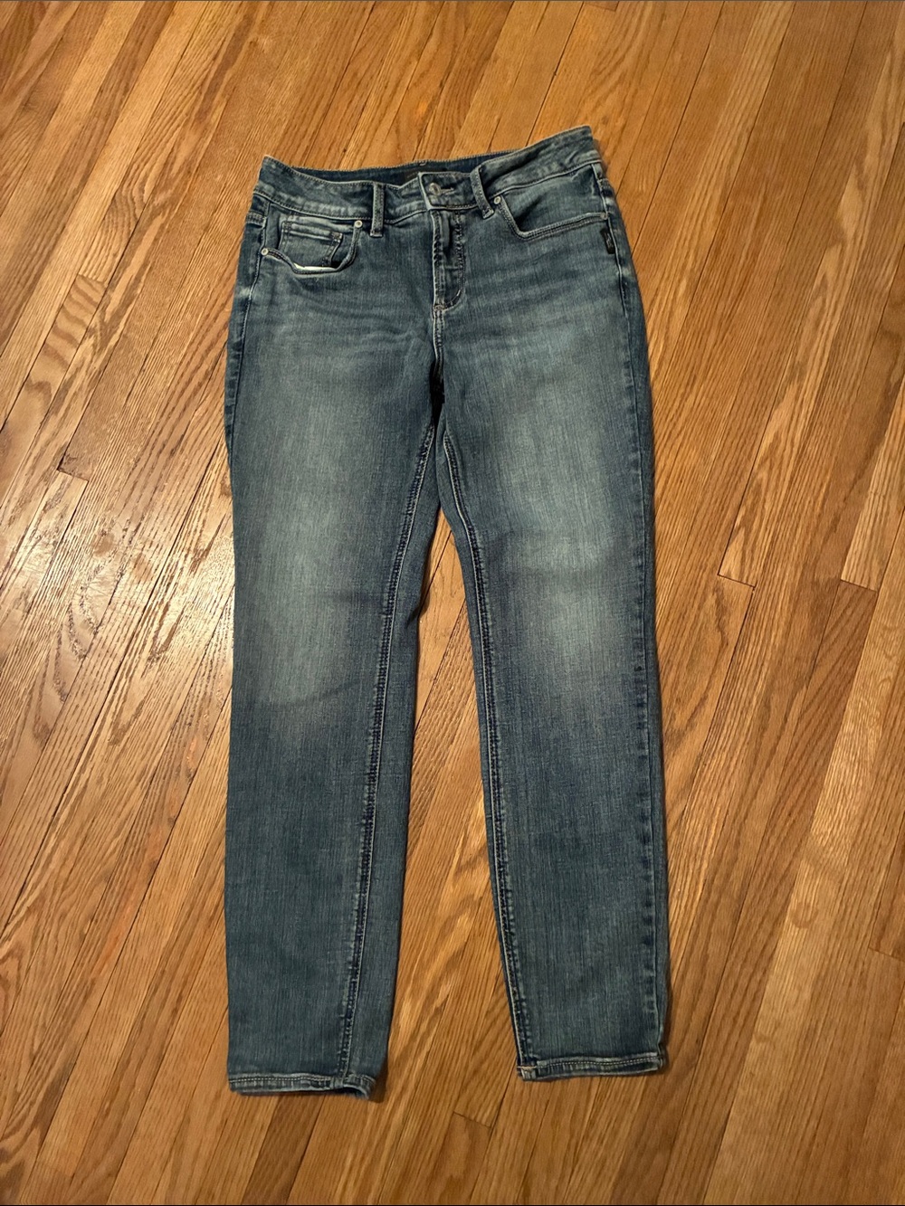 Silver Jeans Skinny Denim in Medium Blue Wash